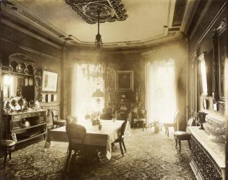 Gordon, John, house, Wellington Street West, southeast corner Clarence Square, interior, dining room