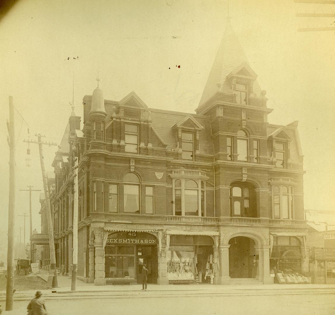 Young Men's Christian Association, central building, Yonge Street, southeast corner McGill St