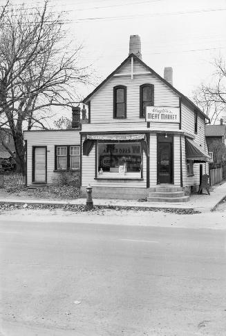 Clayton's Meat Market, Dundas Street West, northwest corner Burnhamthorpe Road