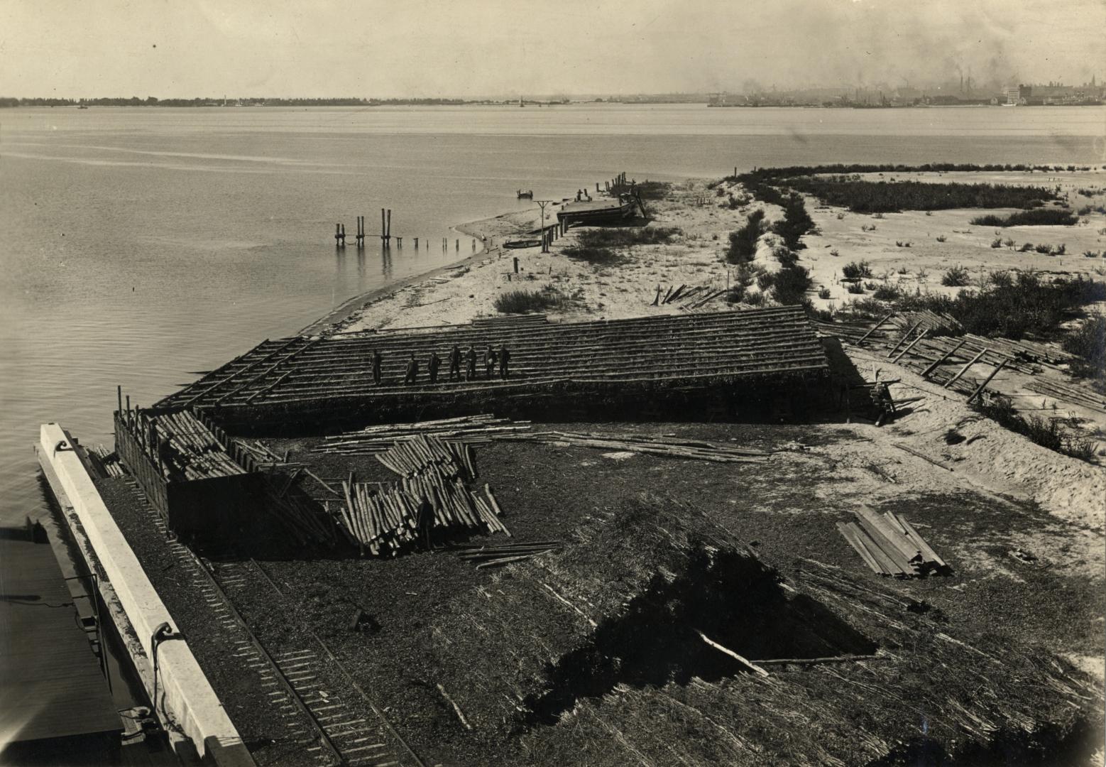 Image shows a lake view and part of the land.