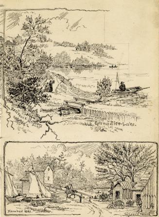 Grenadier Pond and the Residence of Mr Ellis (Toronto)