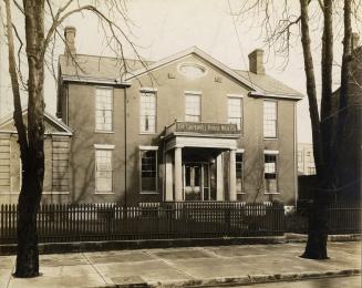 Campbell, Sir William, house, Adelaide Street East, north side, head of Frederick St