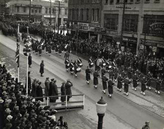 PARADE, Yonge Street, looking northeast to Carlton St