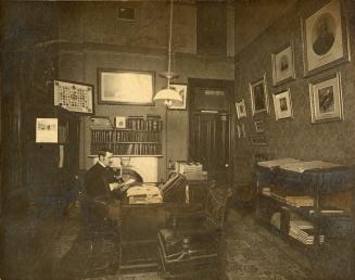 City Hall (1844-1899), Interior, City Treasurer's office, showing Richard T