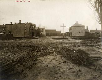 Water St., looking south from Tate St., across C.P.R. tracks to Mill St