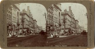 Yonge Street, S. Of King St., west side, looking north from south of Melinda St