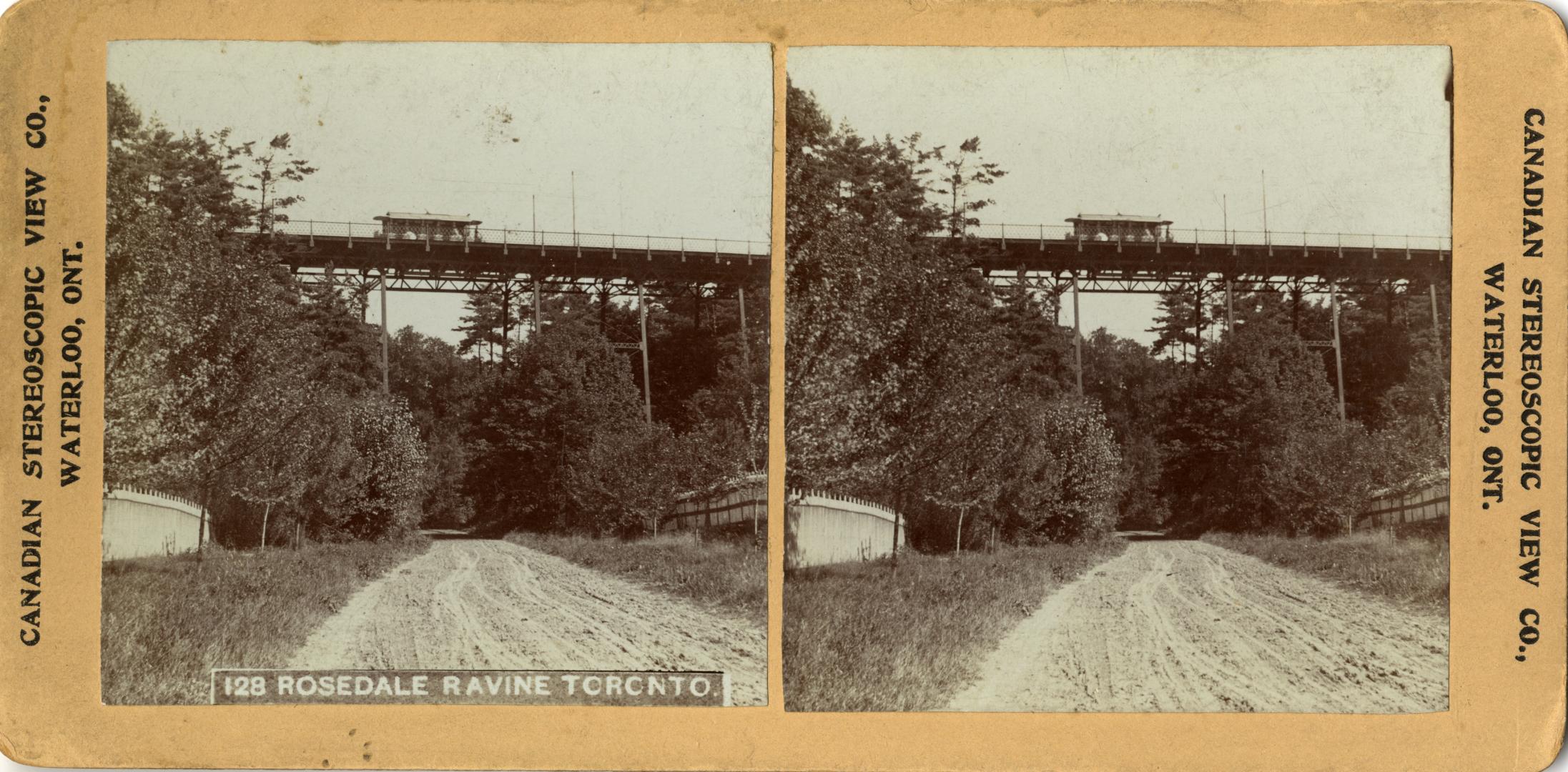 Image shows a bridge view over the ravine.