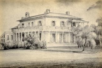 Macaulay, John Simcoe, 'Elmsley Villa', Bay Street, northwest corner Grosvenor Street; looking northeast