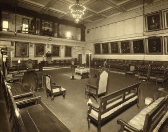 Masonic Hall (1897-1917), in Temple Building, Richmond Street West, northwest corner Bay St