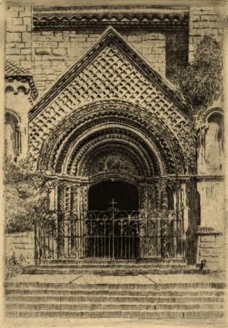 University College, doorway, main