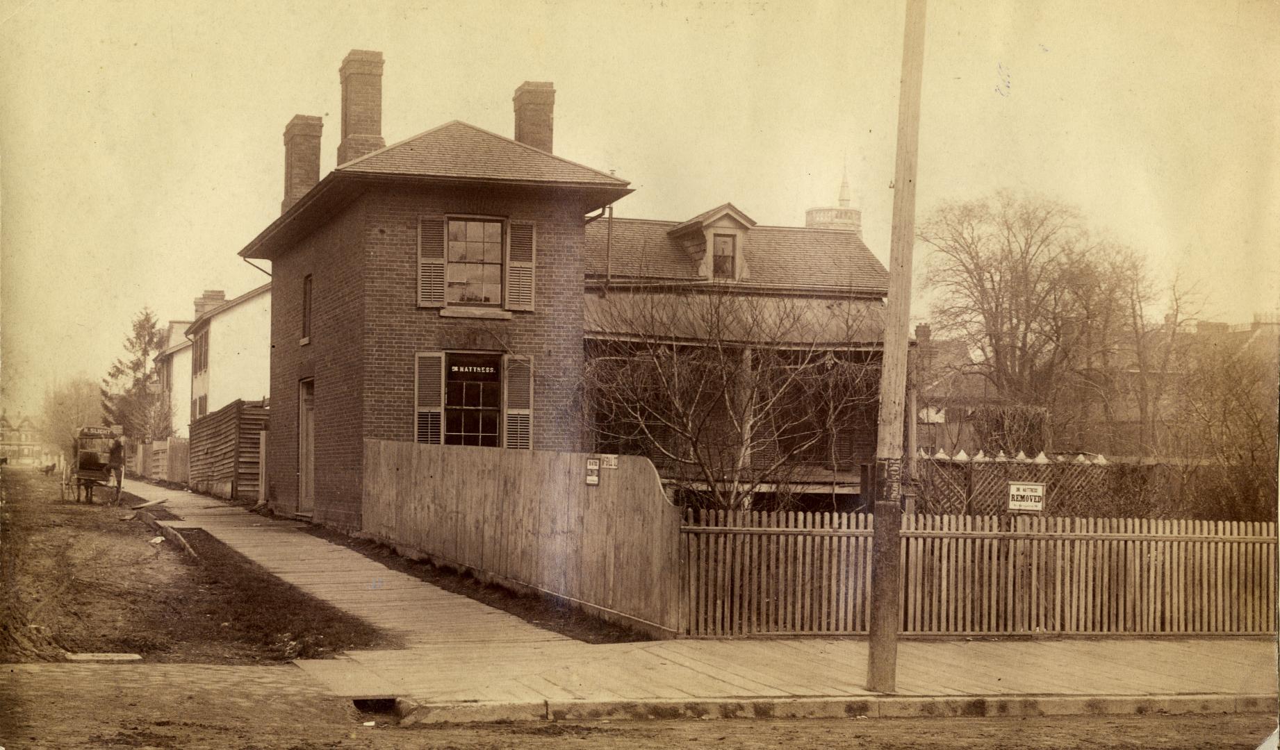 Scott, Jonathan, house, Yonge Street, southeast corner McGill St