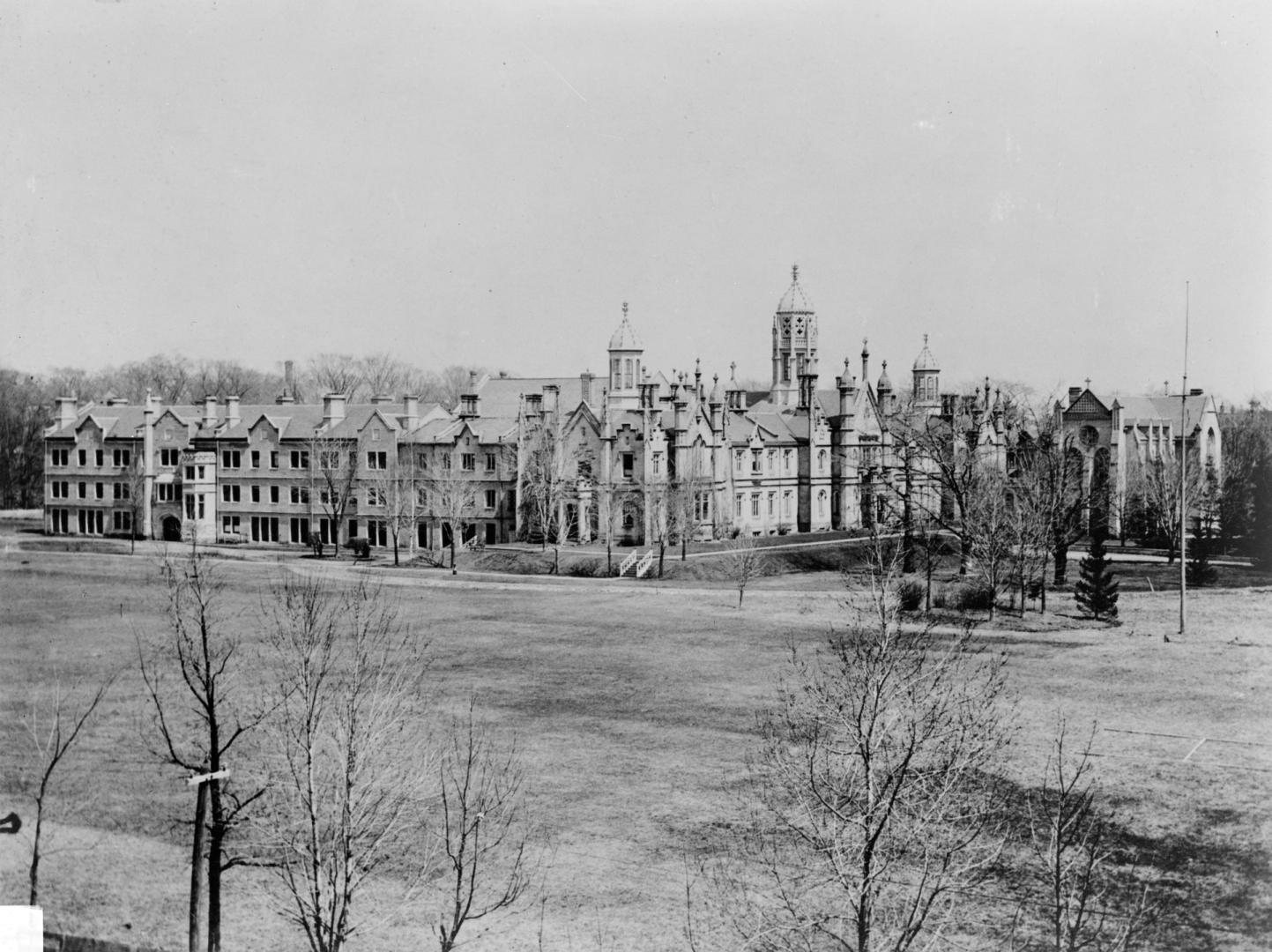 Trinity College (1852-1925), Queen Street West, north side, between Gore Vale Avenue & Crawford St