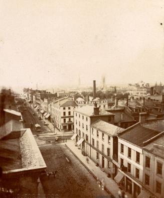 Yonge Street, S. of King St., looking north from south of King St