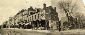 Yonge Street, Queen to College Streets, east side, looking north from former Carlton St