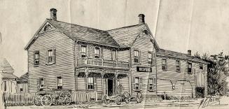 Bedford Park Hotel, Yonge Street, west side, south of Fairlawn Ave., Toronto, Ontario. Drawing …