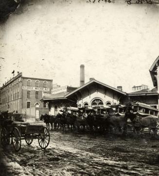 Great Western Railway Station, Freight Offices Yonge Street, east side, north of Esplanade E