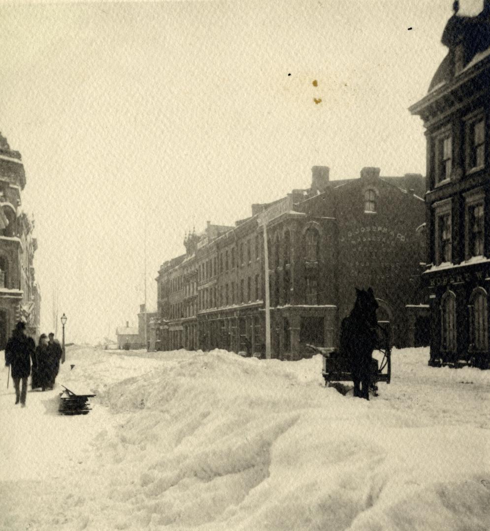 Yonge Street, S. Of King St., looking south from north of Wellington St