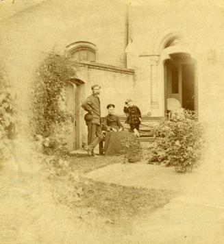 University College, Dean's house, garden, looking northeast