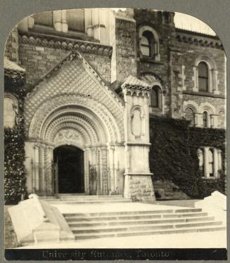 University College, doorway, main