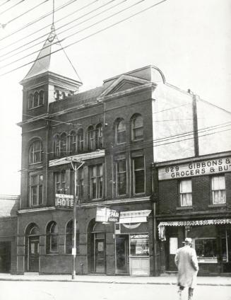 Yonge Street east side, south from present Church St