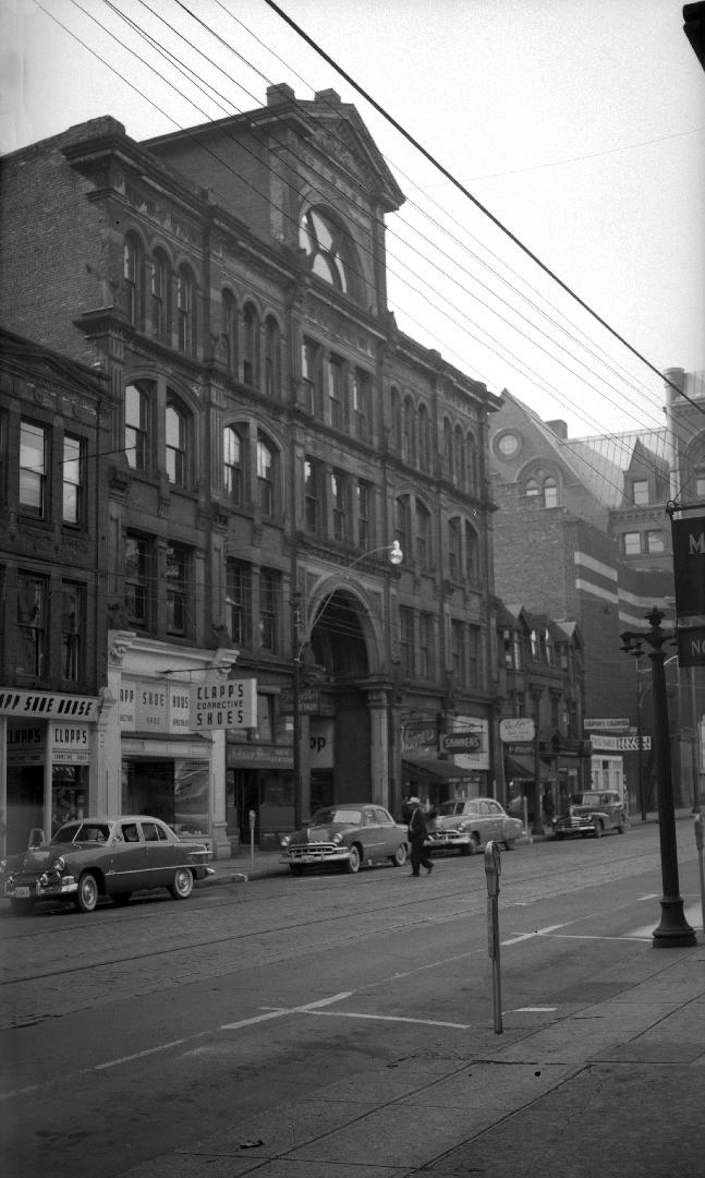 Yonge Street Arcade, Yonge Street, east side, opposite Temperance St