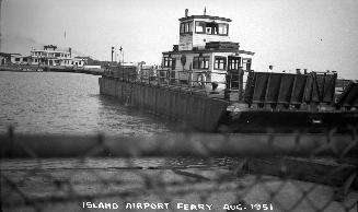 Toronto Island Airport Ferry, Western Gap, looking south to airport