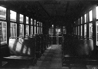 T.T.C., #2170, Interior, at Lansdowne carhouse