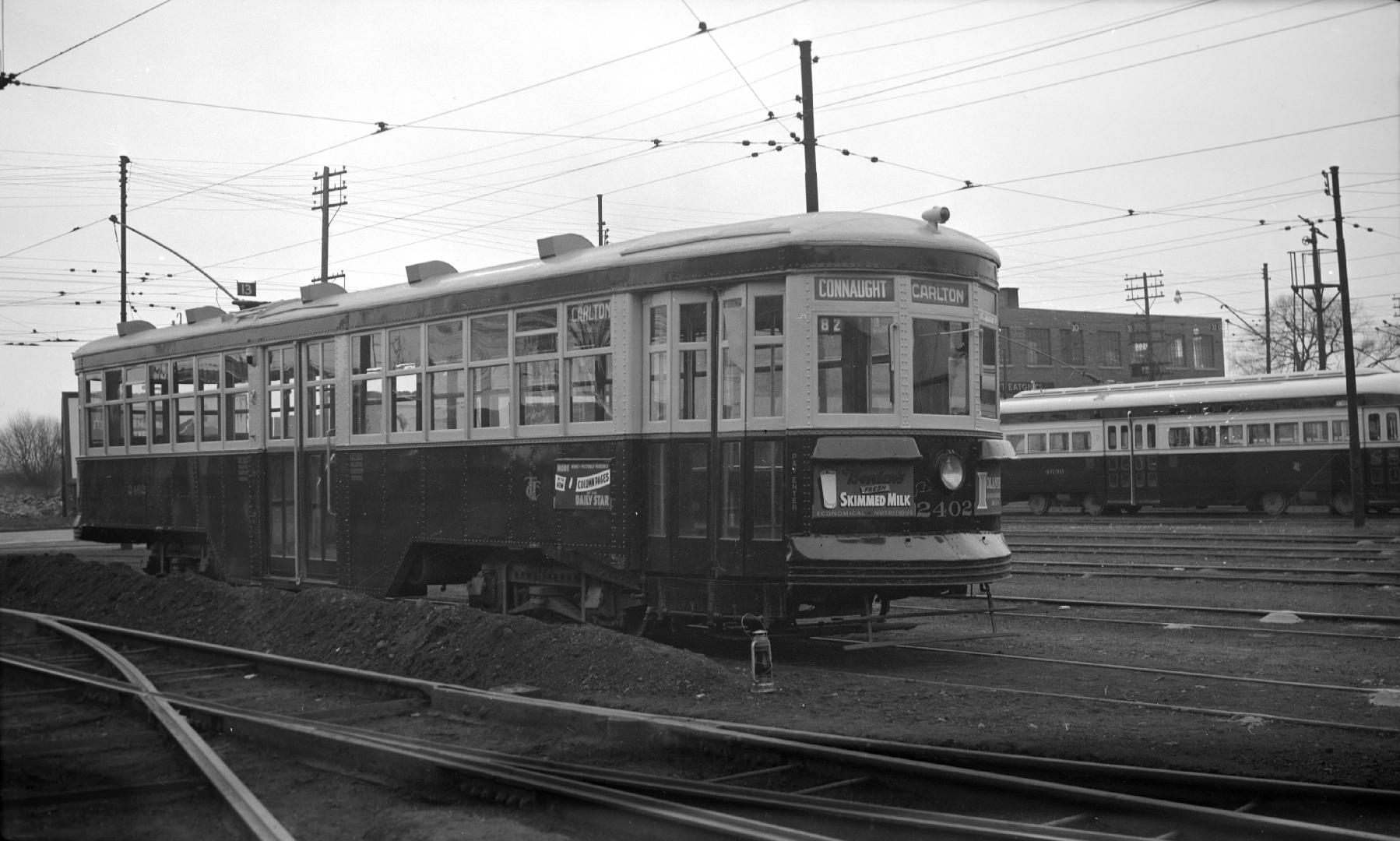 T.T.C., #2402, at Russell carhouse