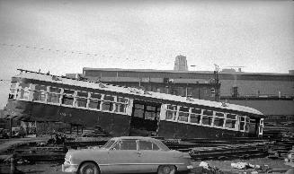 T.T.C., #2632, being scrapped, at George St. yard