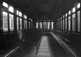 T.T.C., #2104, Interior, at Lansdowne carhouse