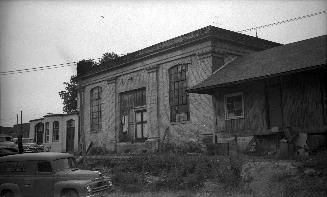 Toronto Suburban Railway, Guelph line, powerhouse & waiting room, in use as Georgetown Dairy