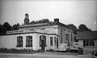 Toronto Suburban Railway, Guelph line, powerhouse & waiting room, in use as Georgetown Dairy