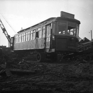 T.T.C., #1450, at Western Iron & Metal Co., Mill St., about to be scrapped