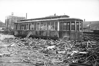 T.T.C., #1774, being wrecked at George St. yard