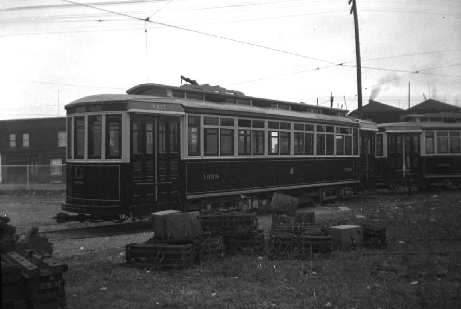 T.T.C., #1958, at Dundas yard, awaiting scrapping