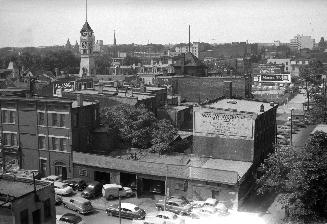 Wood St., north side, e. from Yonge Street, looking northwest from 6th floor of Toronto Hydro Building