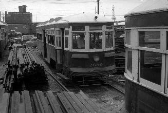 T.T.C., #2666, being scrapped, at George St. yard