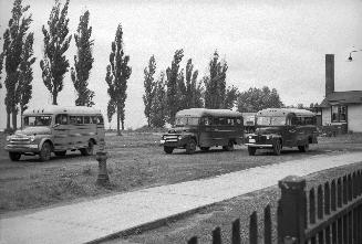 City Of Toronto, school buses on Toronto Island