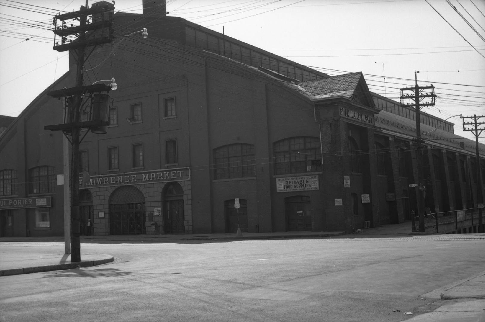 St. Lawrence Market. South Market, Front Street East, south side, between Market & Jarvis Streets, Toronto, Ontario