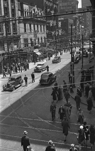 Yonge Street, King To Queen Streets, looking south from Queen St