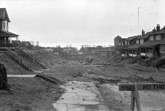 Woodbine Avenue, looking south from south of Merrill Avenue E