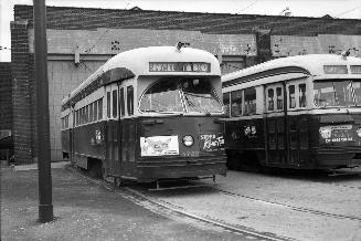 T.T.C., #4722, at Roncesvalles carhouse