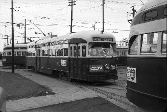 T.T.C., #4700, at Roncesvalles carhouse