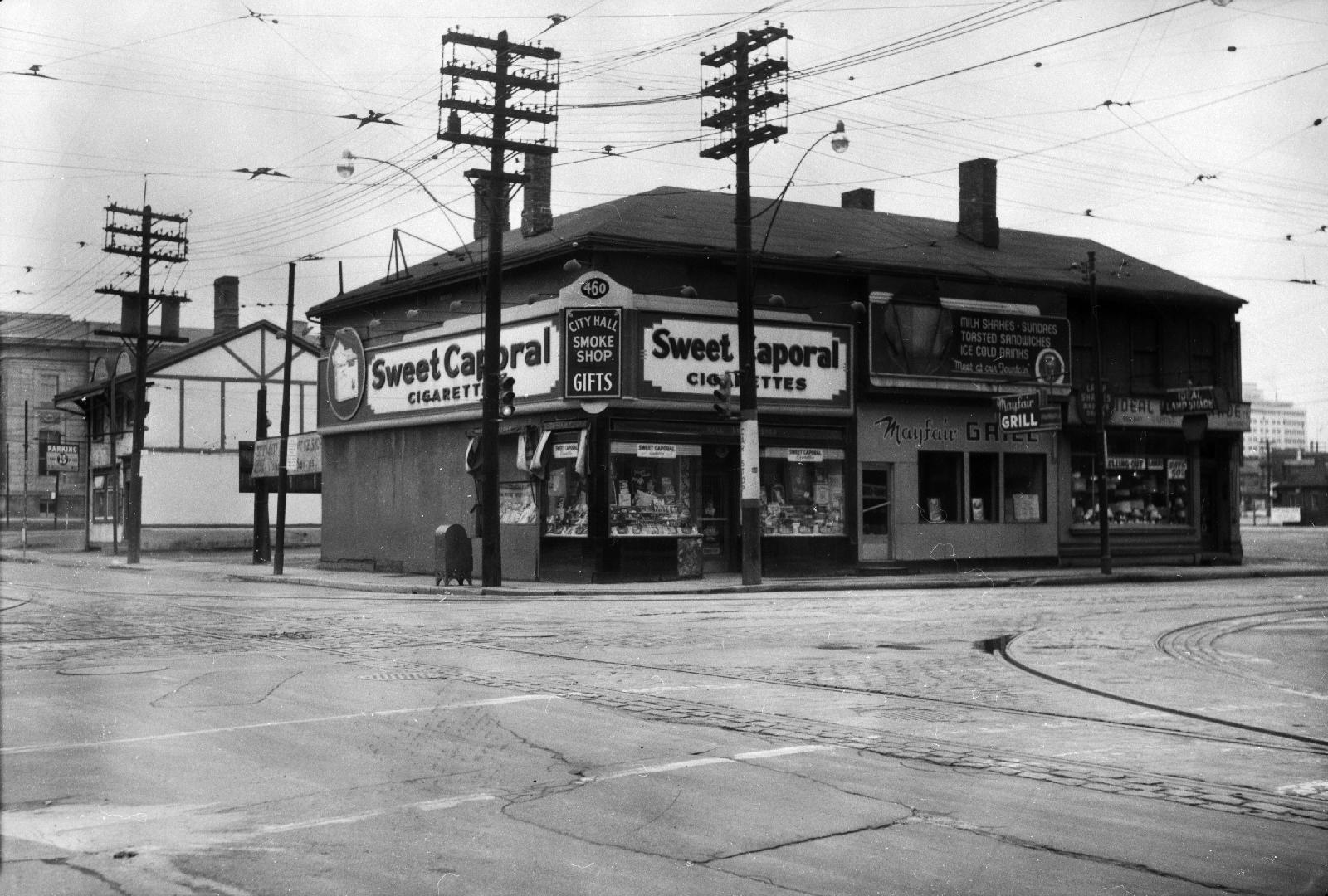 Bay St., northwest corner Albert St