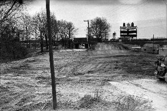 Kingsway South, looking south at construction of The Queensway