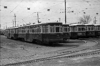 T.T.C., Russell carhouse, Queen Street East, southwest corner Connaught Avenue