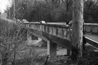 Don River (West Don R.), looking e. across Sheppard Avenue bridge