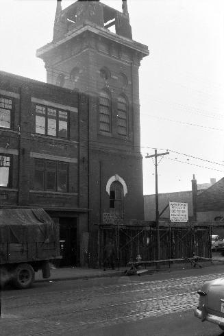 Fire Hall, Toronto, Queen St. West, south side, west of John St