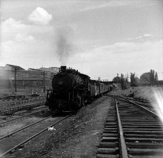 C.N.R. #8368, looking east to Strachan Avenue bridge