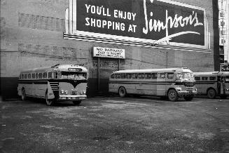 Colonial Coach Lines, bus, at Colonial Coach Lines yards, Bay St